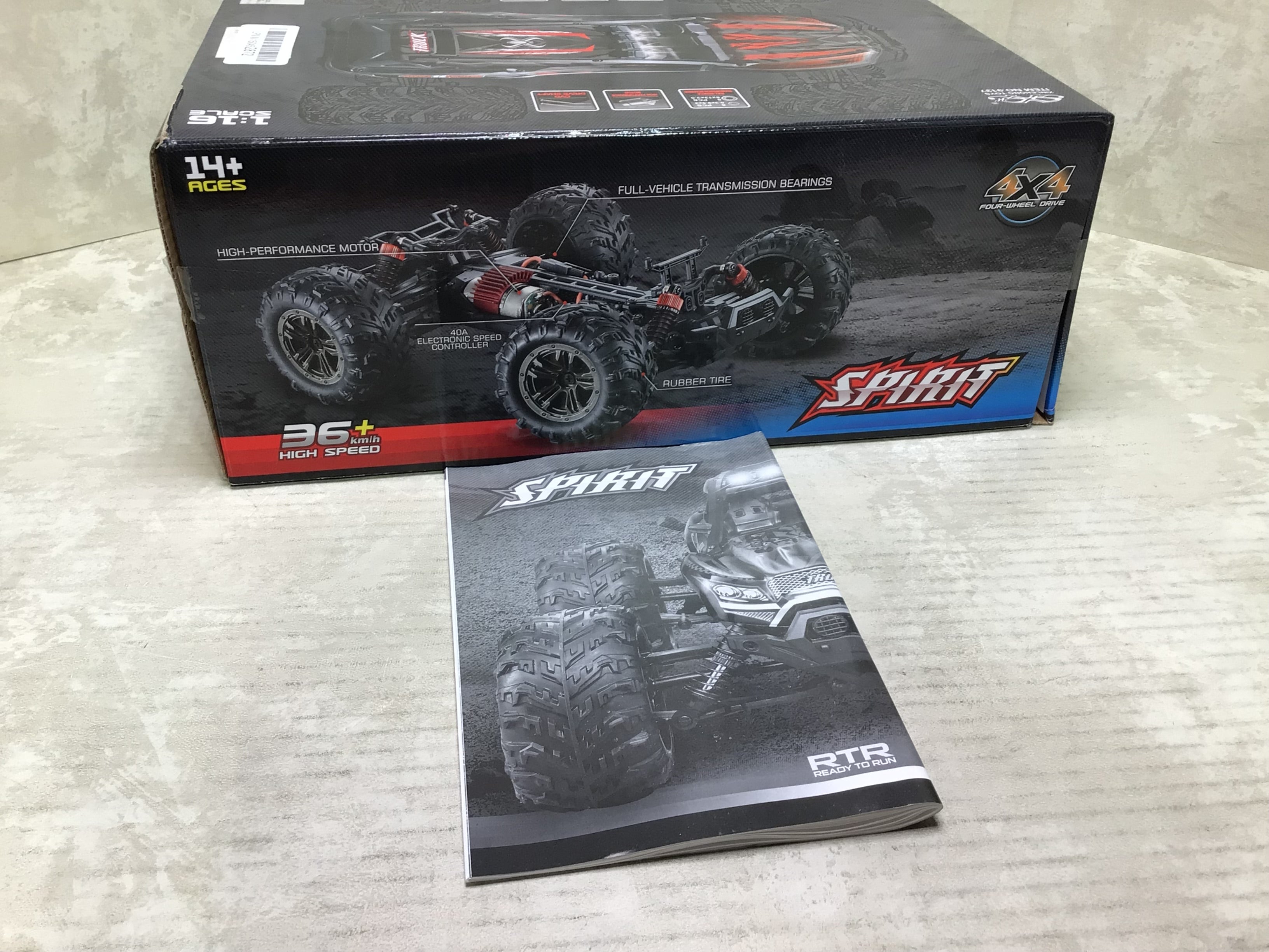 Spirit Remote Control Car 4x4 2.4GHZ IPX4 Waterproof High Performance Motor (7687917469934)